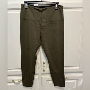 Lysse High Rise Shaping Leggings Green Stretch Waist Skinny Women’s Large